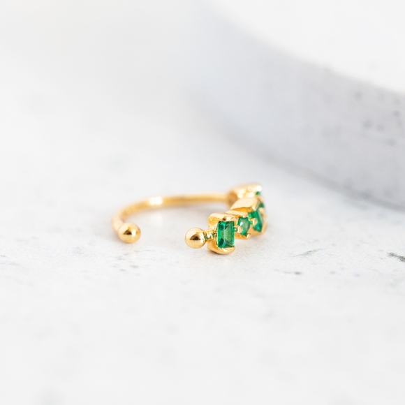 Verde Stone Ear Cuff (S925) - Picture 4 of 6